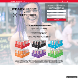 Win a LifeAid + The Method Prize Package