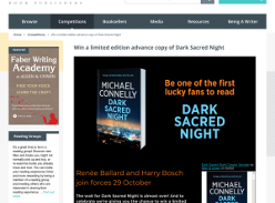 Win a limited edition advance copy of Dark Sacred Night