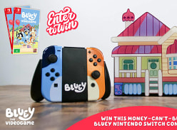 Win a Limited Edition Bluey Nintendo Switch and Bluey Videogame Bundle