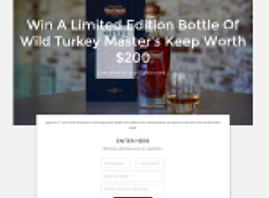 Win a Limited Edition bottle of Wild Turkey Master's Keep worth $200!