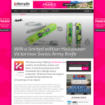 Win a limited edition Halloween Victorinox Swiss Army Knife!