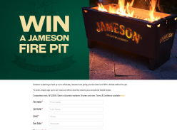 Win a limited edition Jameson fire pit