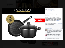 Win a limited edition Scanpan 60th Anniversary 2 piece Cookware Set!