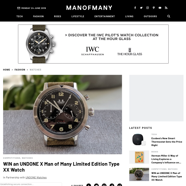 Win a Limited Edition Undone x Man of Many Type XX Watch Worth $400