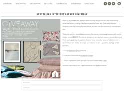 Win a Linen/Cushion/Artwork Prize Pack