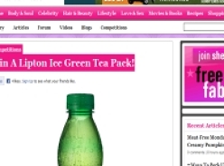 Win A Lipton Ice Green Tea Pack!