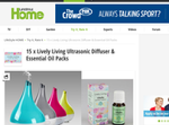 Win a Lively Living Ultrasonic Diffuser & Essential Oil Packs