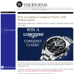 Win a Longines Conquest Classic worth $2300 - WtheJournal