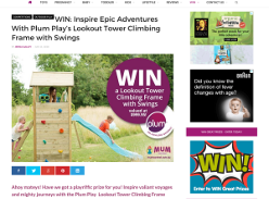 Win a Lookout Tower Climbing Frame with Swings