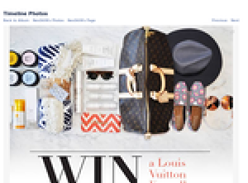Win a Louis Vuitton Keepall bursting with summer travel essentials!