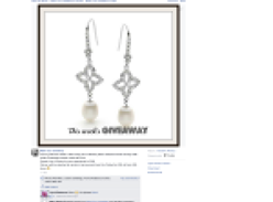 Win a lovely pair of Sterling Silver shepherd hook earrings with white Freshwater pearls