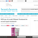 Win a ltimate Treatment 60 second repair treatment