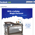 Win a Lullaby Magic Luxury Portable Cot - Chico Australia