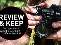 Win a LUMIX G9 Mirrorless Camera + 12-60mm Lens