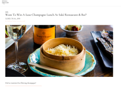 Win A Luxe Champagne Lunch At Saké Restaurant & Bar