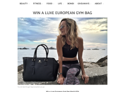 Win a Luxe European Gym Bag