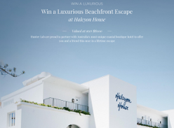 Win a Luxurious Beachfront Escape  at Halcyon House