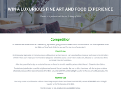 Win a luxurious Fine Art and Food experience