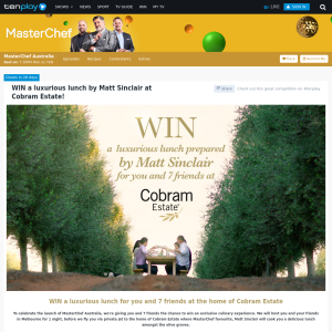 Win a luxurious lunch for you and 7 friends at the home of Cobram Estate