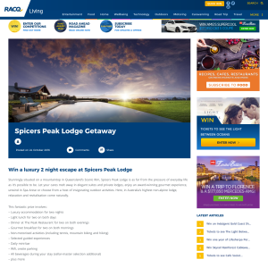 Win a Luxury 2 Night Escape at Spicers Peak Lodge (Valued at $2200)