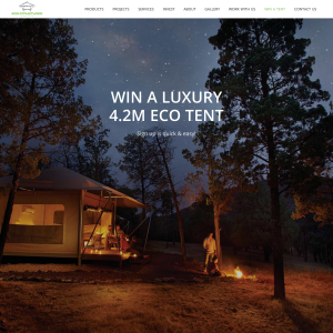 Win a Luxury 4.2m Eco Tent