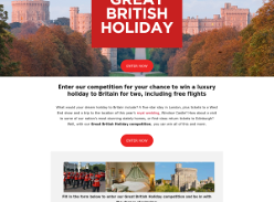 Win a luxury holiday to Britain for two