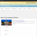 Win a luxury holiday to Phuket