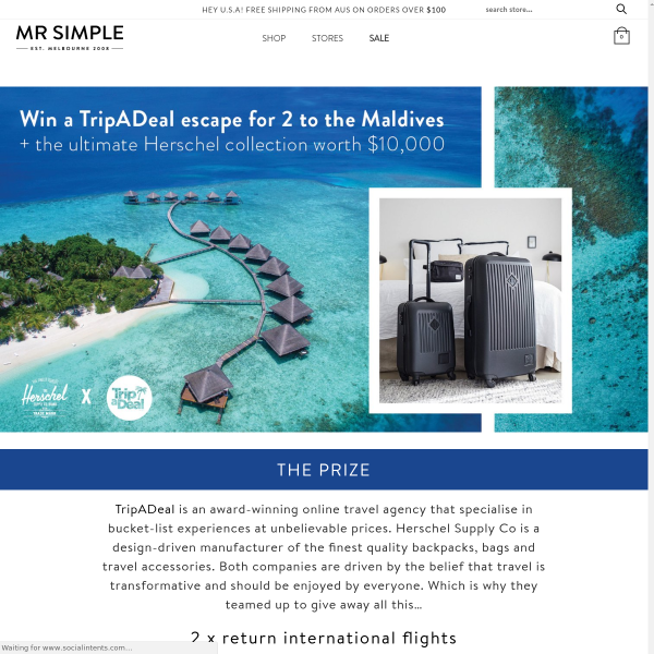 Win a Luxury Maldives Escape for 2