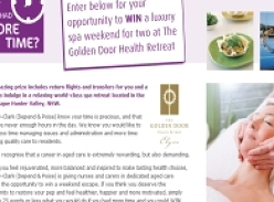 Win a luxury spa weekend for two at The Golden Door Health Retreat