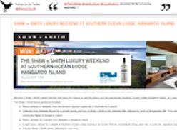 Win a luxury weekend at Southern Ocean Lodge on Kangaroo Island!