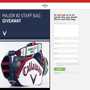 Win a Major #2 Staff Bag