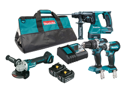 Win a Makita 18V 4 Piece Brushless Combo DLX4102T