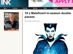 Win a Maleficent in-season double pass