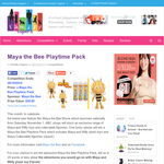 Win a Maya the Bee Playtime Pack  - Maya the Bee | Family Capers