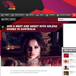 Win a meet & greet with Selena Gomez in Australia!