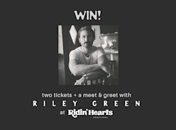 Win a Meet & Greet with Riley Green at Ridin' Hearts Festival