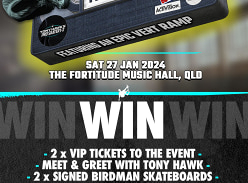 Win a Meet & Greet with Tony Hawk at Fortitude Music Hall