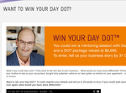 Win a mentoring session with David Koch & a DOT package valued at $3,600!