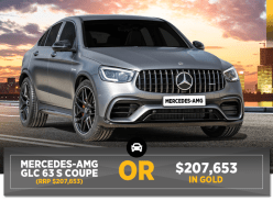 Win a Mercedes-AMG GLC 63 S Coupe or $207,653 in Gold