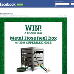 Win a Metal Hose Reel Box with a 30m Superflex Hose & Premium Ned Kelly Starter Kit