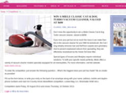 Win a 'Miele Classic' cat & dog turbo vacuum cleaner!