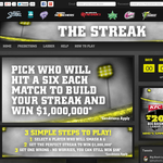 Win a million dollars cash! - The Streak