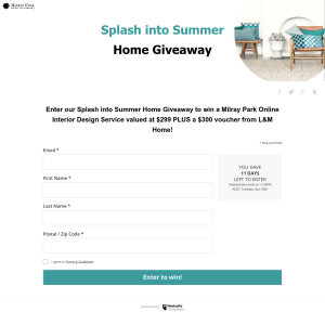 Win a Milray Park Online Interior Design Service - Milray Park