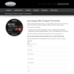 Win a Mini Cooper!