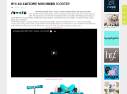 Win a Mini Micro Deluxe Aqua Scooter