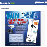 Win a Minn Kota Saltwater Transom Mount Electric Motor