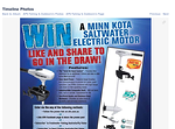 Win a Minn Kota Saltwater Transom Mount Electric Motor