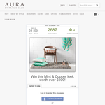 Win a 'Mint & Copper' interior look valued at $600! - AURA by Tracie Ellis