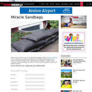 Win a Miracle Sandbag