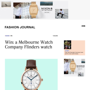 Win a modern rose Flinders watch